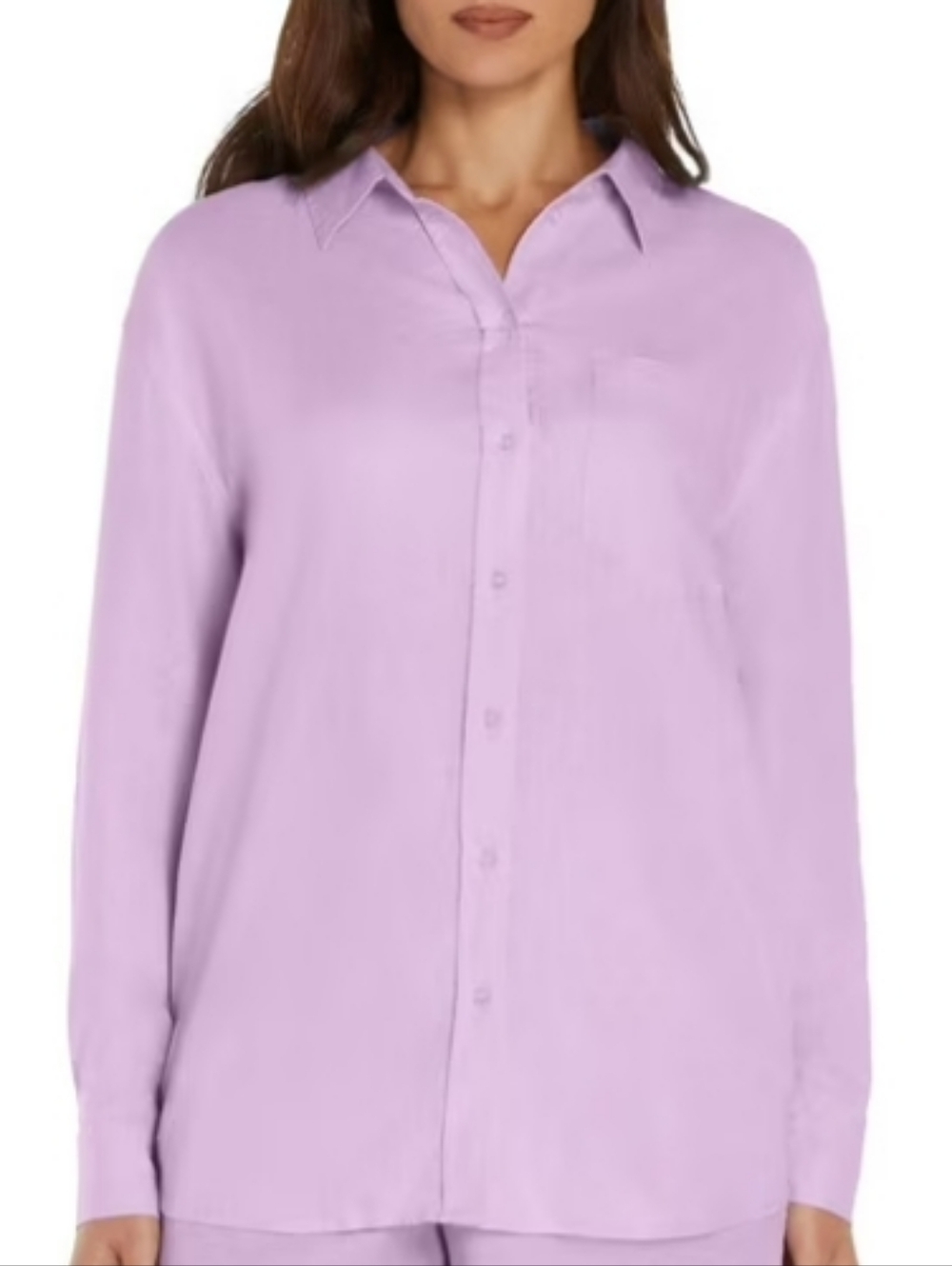 GAP Women's Lavender Button Down Shirt L SIZE